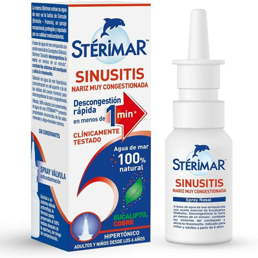 Nasal Spray Stérimar Sinusitis Salt water Decongests 20 ml